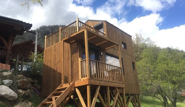 Tiny House facing Mont Blanc