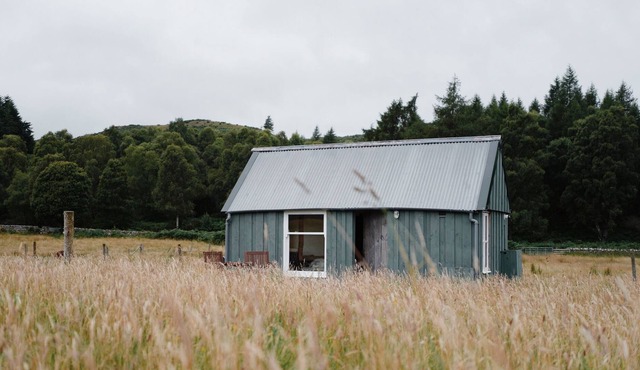 Tiny House in a Hay Field near Loch Ness