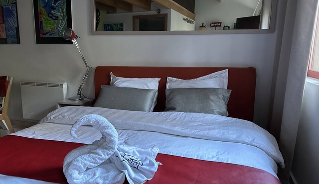 Tiny house-in town-bathroom-garden view