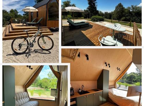 Tiny House Mon Cabanon grand jardin terrasse climatisation
