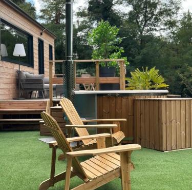 Tiny house romantique avec bain nordique