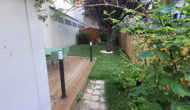 Tiny house with garden