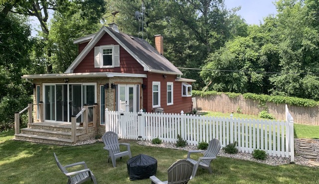 Tiny Red House near Lake Delavan