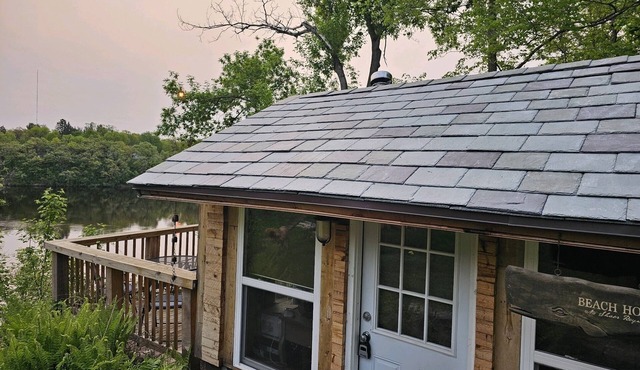 Tiny rustic home next to the Mississippi