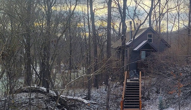 Tiny Treehouse Cabin Retreat, Riverside, Adults Only, No Pets, Peace and Quiet!