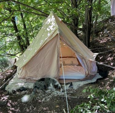 Tipi Nature a l'Ombre des Tilleuls à Vialas en Cévennes