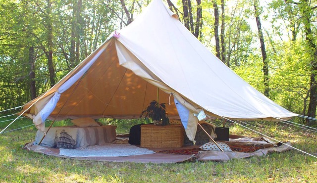 Tipi tent in the heart of the Aveyron Gorges