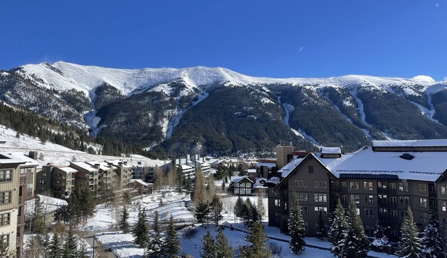 TOP FLOOR corner condo in Prime Center Village with Amazing Mountain Views