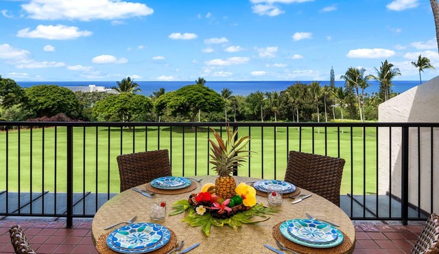 🏖️Top Floor Ocean View Condo w/AC | Kona Golf Course