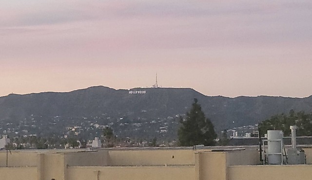 Top floor rental unit with view of Hollywood sign