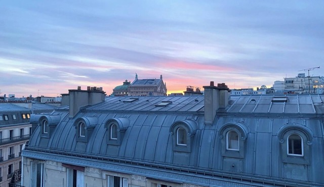 Top floor studio and view - La Fayette/Opéra
