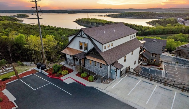 Top Lake View Retreat with 3 Decks, 2 Game Rooms, Theater, Free Tickets & Community Pool