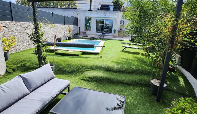 Top of villa with private pool and jacuzzi near Ajaccio