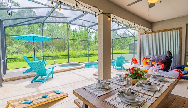 TOP RATED Disney-Themed Villa w/ARCADE Game Room ♥3 King Suites♥Private Pool/Spa