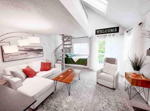 Top (third) floor loft condo. Full resort access.