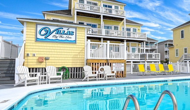 Topsail Island Direct Oceanfront! HEATED POOL/Private Hot Tub 5 br sleeps 12
