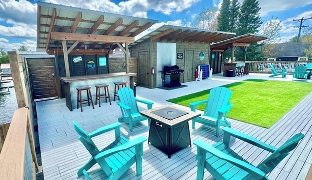 Torch Lake Sandbar Directly Across the Street With Indoor Boat Slip Unit A