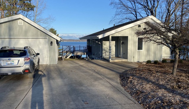 Torch Lake Waterfront House with 100' Private Shoreline and New Sandy Beach