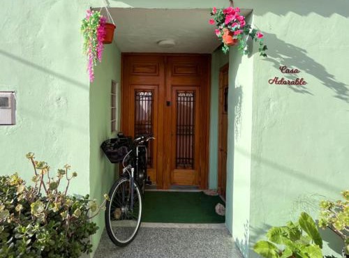 Town House in Old Village Ador, Ganda with big roof terrace with seaview