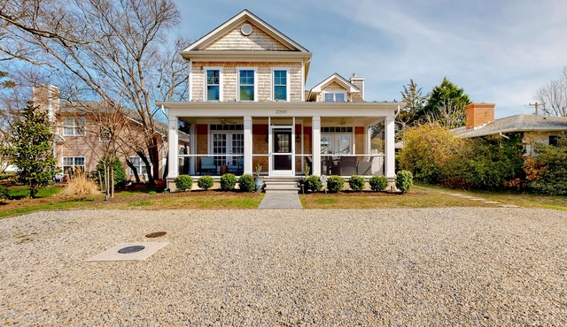 Town of Rehoboth Beach inviting home with heated pool, firepit, central AC, W/D