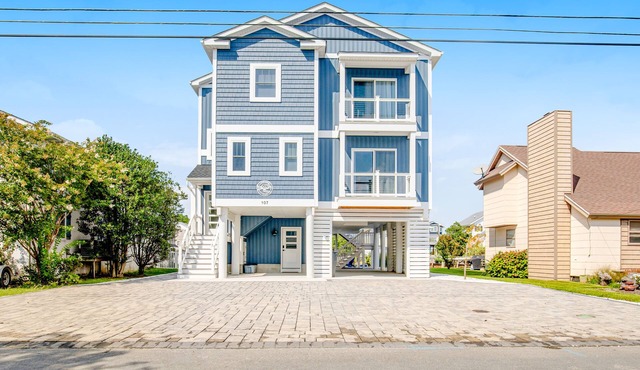 Town of South Bethany canal-front home with dock & decks - two blocks to beach