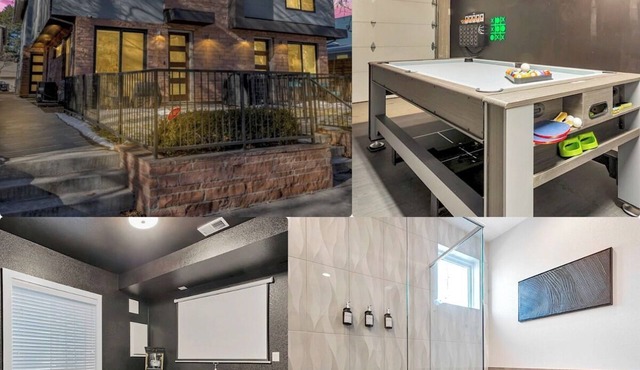 Townhome with Movie and Game Room! Near Cherry Creek Sleeps 10
