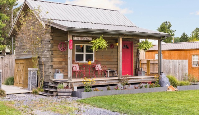 TPZ- Adorable Tiny Home! Pet ok! walk to brewery! A/C