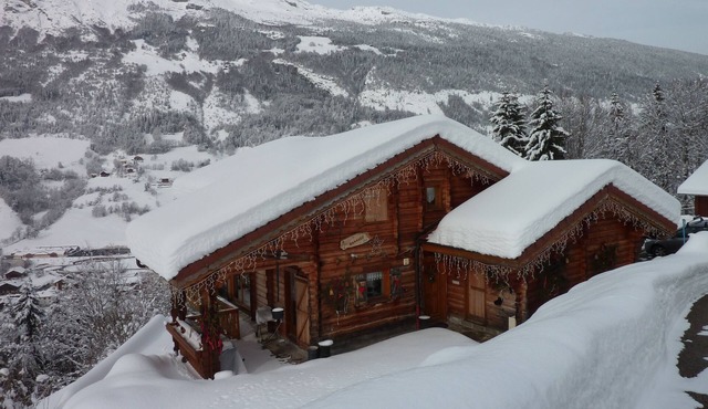 Traditional plank Savoyard Chalet