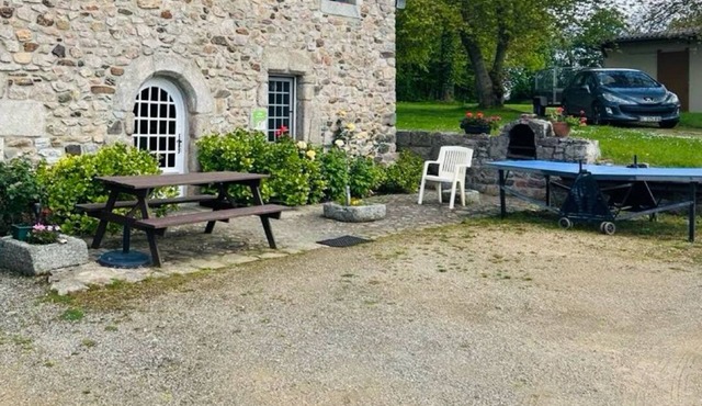 Traditional Breton house near the sea