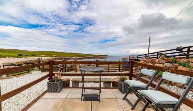 Traditional cottage beside the beach