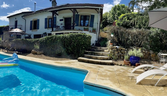 Traditional French house with private pool and gardens.