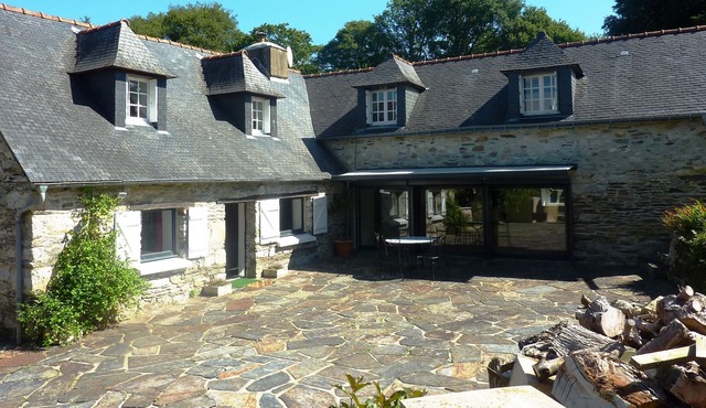 Traditional house and swimming pool