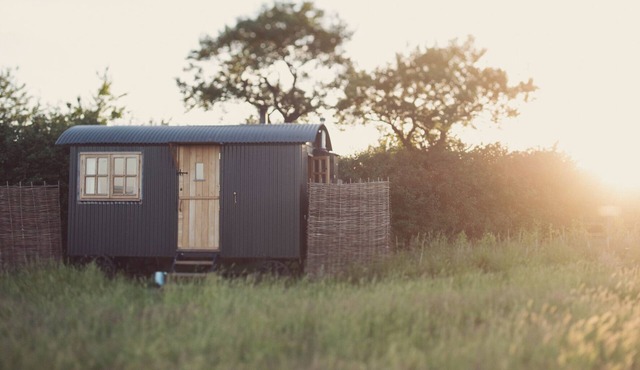 Traditional shepherd's huts in the middle of a National Nature Reserve.