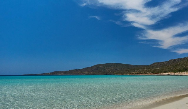 Traditional stone house with views of sea and mountains, sleeps four.