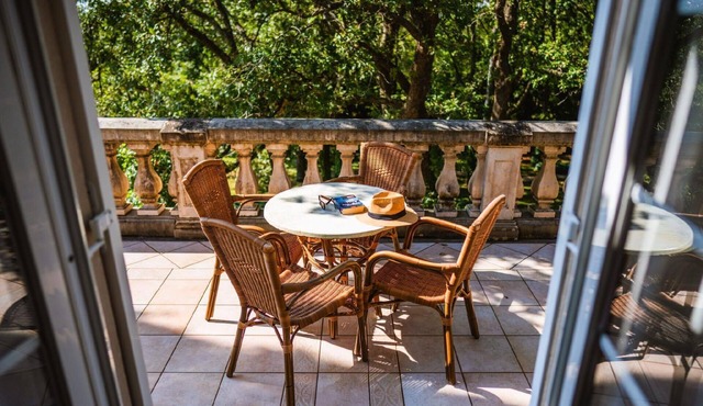 Traditional stone house with private heated pool