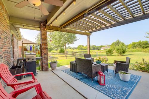 Trail Access + Patio: Peaceful Tulsa Area Retreat