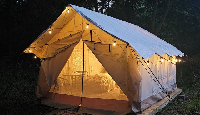 Trailside Camp - Glamping Tent near Oneonta & Cooperstown