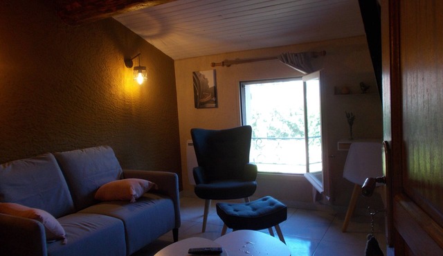 Tramontane, bedroom and tv room. near Avignon.(pets welcome)