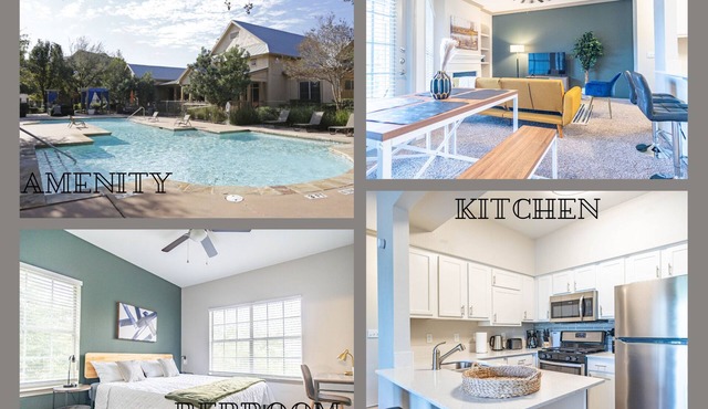 Tranquil 1BR King Suite | Pool, Parking & Gym Included