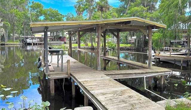 Tranquil 3-bedroom house in Astor with direct St. Johns River access.