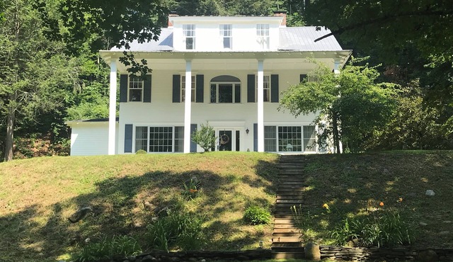 Tranquil 4-bedroom center hall colonial house on a river in charming Newfane