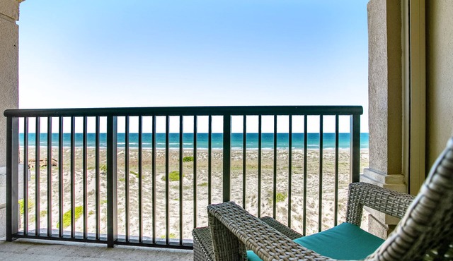 Tranquil coastal home with ocean views, beach access, balcony & shared pool