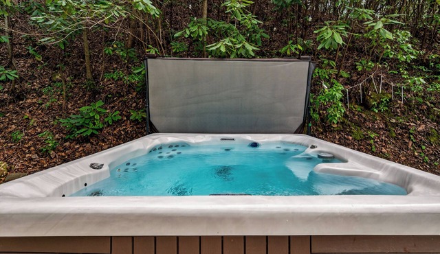 Tranquil Cozy Mountain Hideaway with Hot Tub and Fire Pit, fast wifi