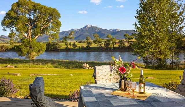 Tranquil Home Along the Yellowstone River
