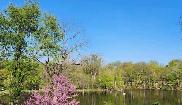 Tranquil lakeside 1-bedroom unit with deck, parks, and trails