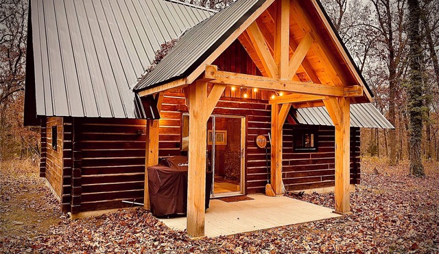 Tranquil Log Cabin adjacent to Mark Twain National Forest + minutes to the river
