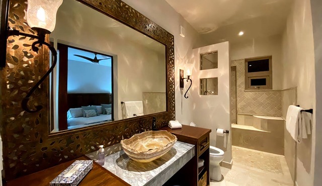 Tranquil Luxury Villa located on the beach.