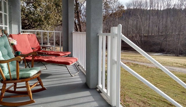 Tranquil sounds of the Dan River heard from the front porch or by the firepit.