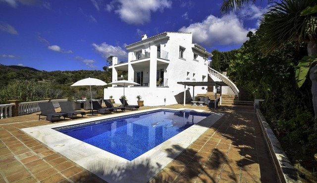 Tranquil Villa with Sea Views & Heated Pool!
