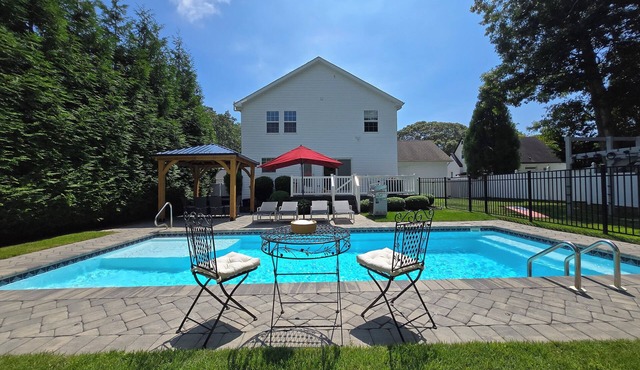 Tranquility Near the Sea with in-ground salt water pool and fenced in yard.